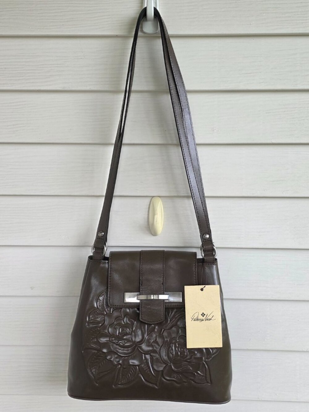NWT Patricia Nash Larone shoulder bag mushroom brown - Picture 14 of 14